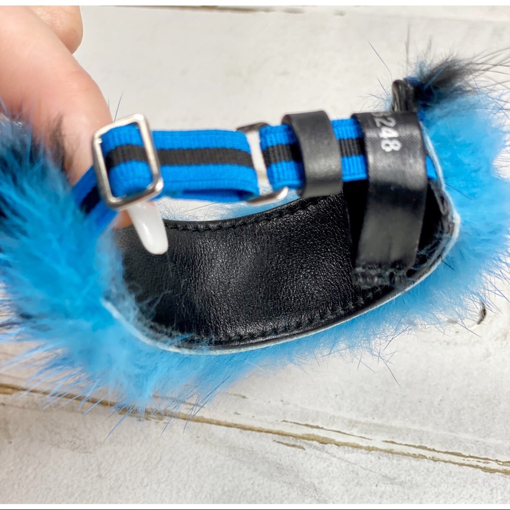 Prada Mink Fur Adjustable Bangle Cuff - Picture 3 of 9